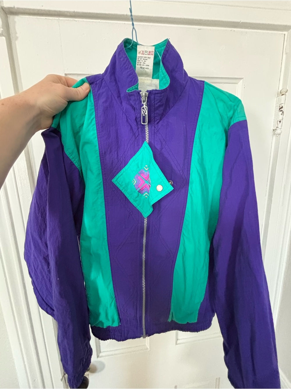 Vintage PUMA Colorblock Windbreaker Jacket Full Zip M 1980s/1990s Retro Y2K